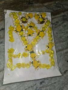 Haldi Flower Jewellery Set