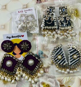 Earrings  4 Pair Combo Set