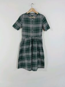 Multicolor Checks Casual Dress (Women)