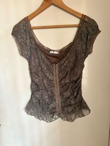 Promod Beautiful Lace Corset Top