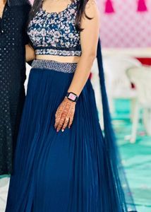 Blue Festive And Wedding Lehenga