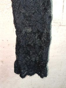 See-through Lace Top Mock Neck Black 🖤