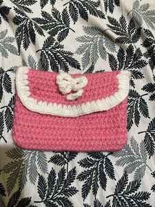 Handmade Crochet Pink Wallet