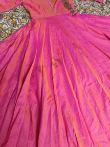 Elegant Pink Ethnic Gown