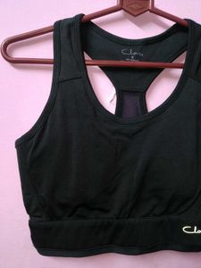 Clovia Black Sports Bra