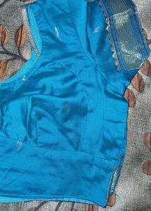 Teal Readymade Saree Blouse