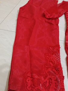 New Kurta Set In Net Embroidery