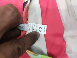 Coral Floral Bikini Bottom 🧡