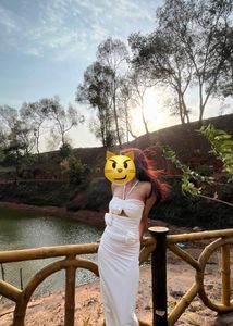 White Floral Bodycon Dress