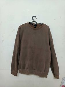 H&amp;M Brown Oversized Sweatshirt