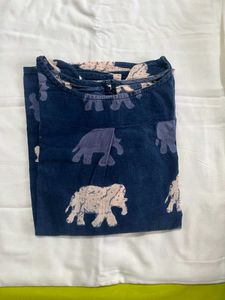 Elephant Print Top