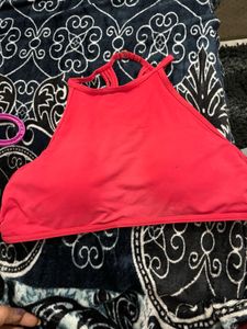 Coral Halter Tank Top