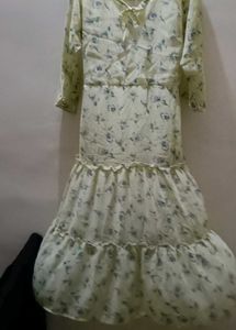 Floral Tiered Midi Dress