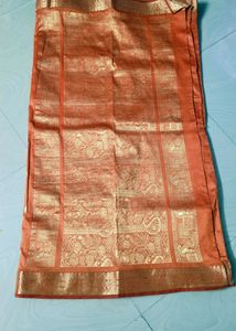 Orange Colour Pure Kanchi Pattu Saree