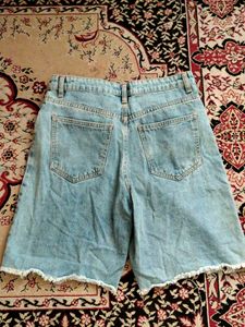 Distressed Denim Shorts