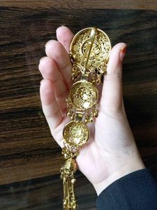 Ornate Gold-Tone Hair Accessory