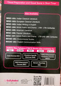 BEGC-107 British Poetry And Drama (17th- 18th cent