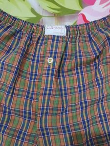 (1086)Plaid Cotton Boxers