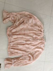 Pink Polka Dot Blouse