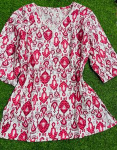 M Size Short Kurti Pure Cotton Unused Brand New