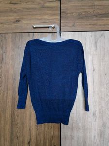 Navy Blue Party Top