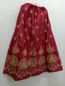 Embroidered velvet lehnga set