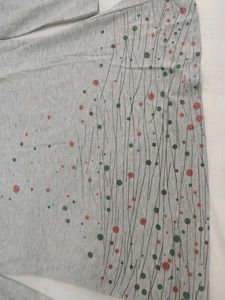 Gray Long Sleeve Top