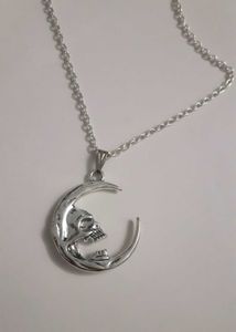 Gothic Skull Moon necklace