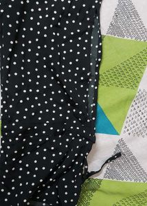 Black Polka Dot Print Top