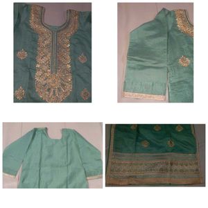 Very Elegant Embroidery Kurta With Salwar Suit