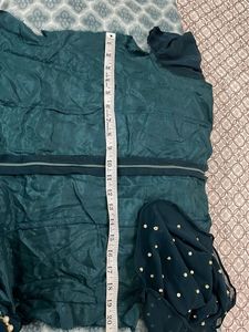 Elegant Teal Kurta And Flared Lehnga