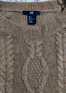 Light Brown Branded Pullover Size-38