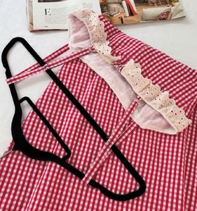 Gingham Sundress with Lace Trim🎀