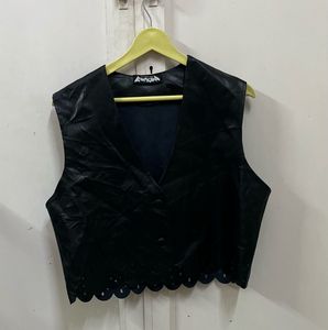 Leather Look Vest