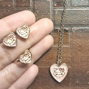 [Gold] Hello-Kitty Jewelry Set