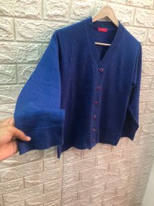 Navy Blue Knit Cardigan🌷