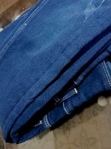 Navy Blue MICRA Denim High Waist Jeans