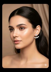 New 2 Pearl &amp; Crystal Earring Set