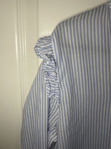 H&amp;M Striped Ruffle Top