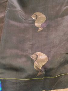 Light Weight Brown Cotton Silk Saree