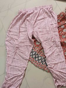 Clothing Bundle - Dress, Pants, and Tee 1 Dupatta