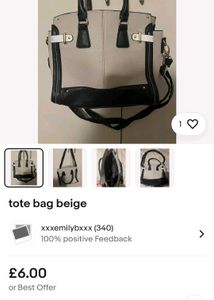 Colorblock Tote Bag