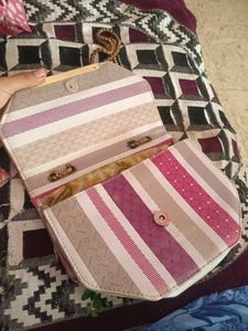 Striped Shoulder Bag