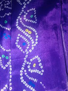 crape Purple Saree