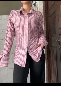 Striped Button-Down Top combo