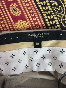 Beige Straight Leg Pants