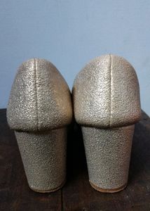 Beautiful Golden Open Toed Heels