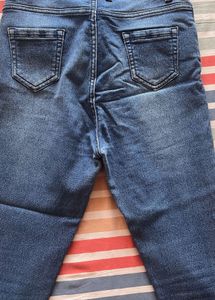 Denim Blue High Waist Skinny Jeans