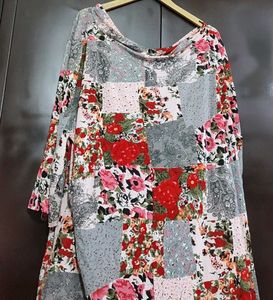 Multi Floral Printed Top For Girl Or Woman 58 Bust