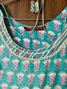 Blue Kurta &amp; Dupatta XXL